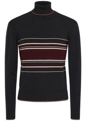 Dolce & Gabbana Striped Wool Turtleneck