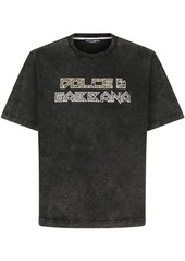 Dolce & Gabbana stud-embellished washed cotton T-shirt