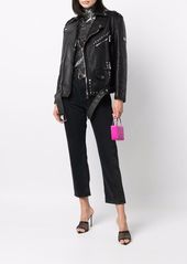 Dolce & Gabbana studded belted biker jacket