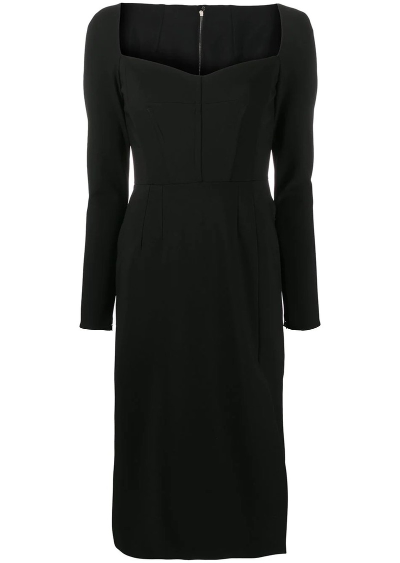 Dolce & Gabbana sweetheart-neck sheath dress