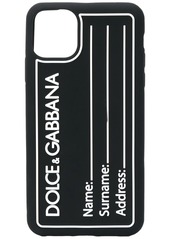 Dolce & Gabbana tag-style iPhone 11 Pro Max case