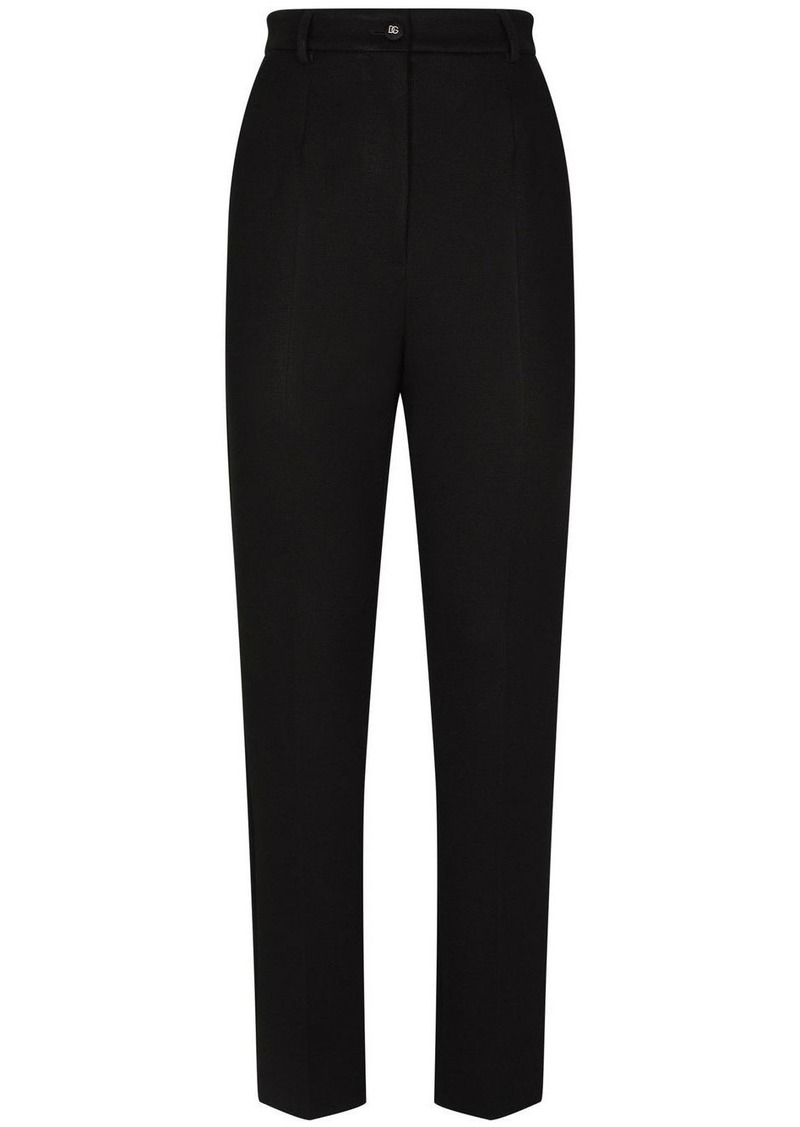 Dolce & Gabbana Milano-rib tapered-leg trousers