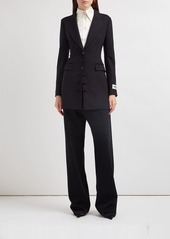 Dolce & Gabbana Tech Jersey Single Breasted Long Jacket
