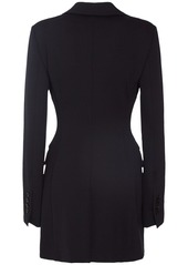 Dolce & Gabbana Tech Jersey Single Breasted Long Jacket