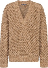 Dolce & Gabbana textured V-neck jumper