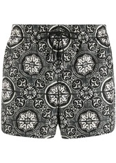 Dolce & Gabbana tile print swim shorts