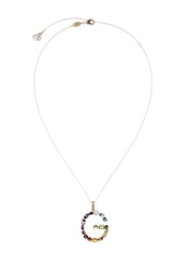 Dolce & Gabbana 18kt yellow gold initial G gemstone necklace