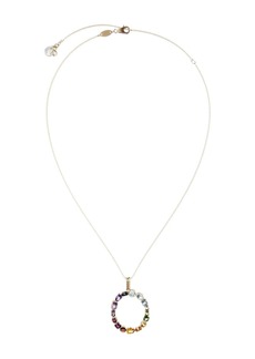 Dolce & Gabbana 18kt yellow gold initial O gemstone necklace
