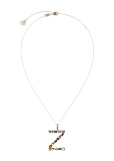 Dolce & Gabbana 18kt yellow gold initial Z gemstone necklace