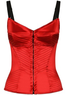 Dolce & Gabbana topstitched corset top