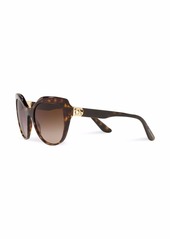 Dolce & Gabbana tortoise round-frame sunglasses
