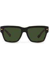 Dolce & Gabbana tortoiseshell-detail logo-arm sunglasses