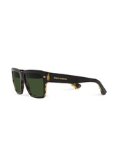 Dolce & Gabbana tortoiseshell-detail logo-arm sunglasses