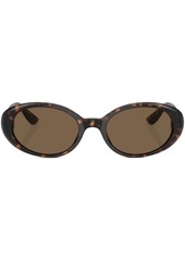 Dolce & Gabbana tortoiseshell-effect oval-frame sunglasses