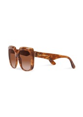 Dolce & Gabbana tortoiseshell-effect oversized sunglasses