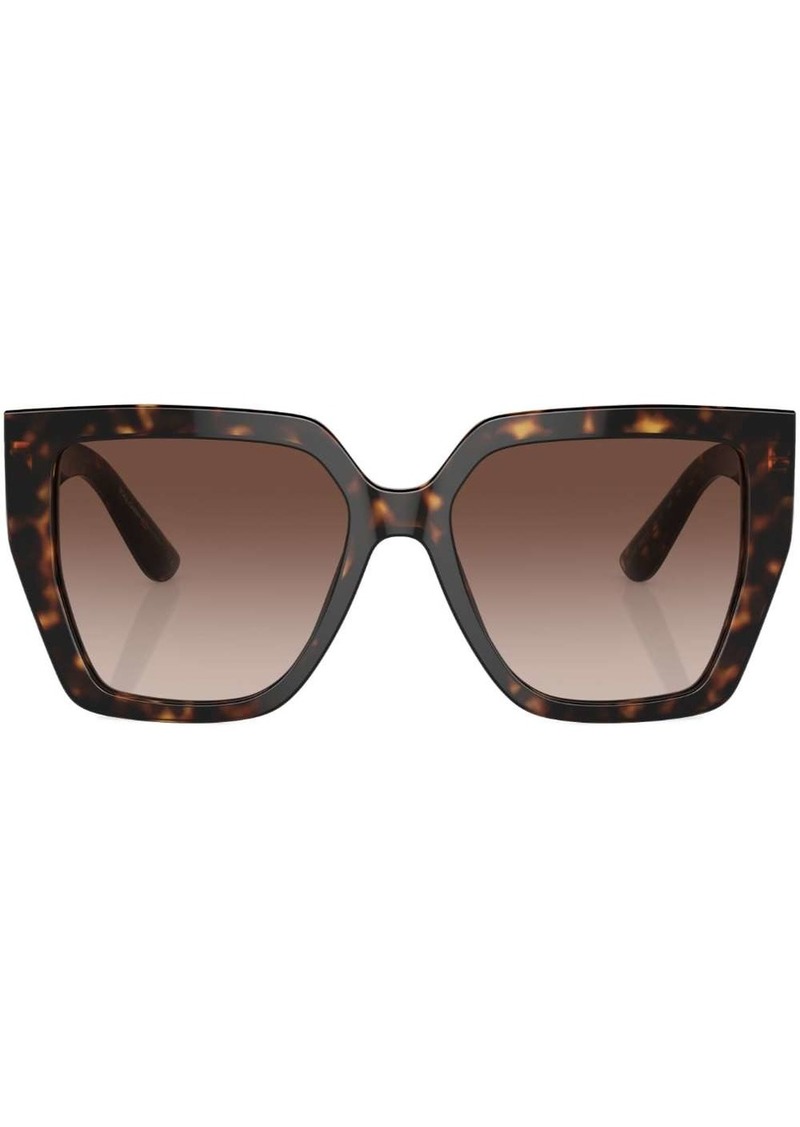 Dolce & Gabbana tortoiseshell oversize-frame sunglasses