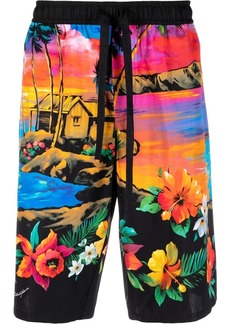 Dolce & Gabbana tropical-print Bermuda shorts