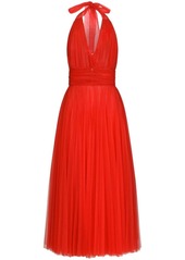 Dolce & Gabbana tulle halterneck midi dress