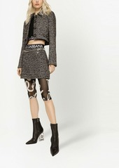 Dolce & Gabbana speckled tweed miniskirt