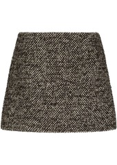 Dolce & Gabbana speckled tweed miniskirt