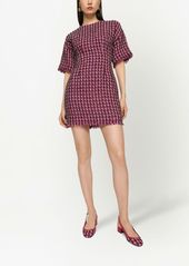 Dolce & Gabbana tweed short-sleeve minidress