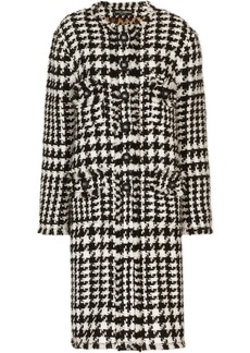 Dolce & Gabbana tweed single-breasted coat
