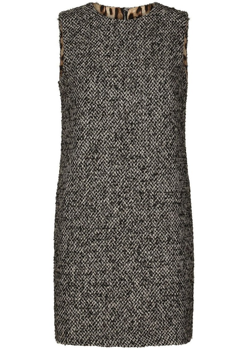 Dolce & Gabbana A-line tweed minidress