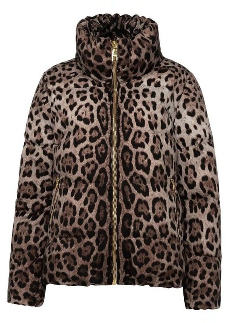 Dolce & Gabbana Two-tone polyester down jacket