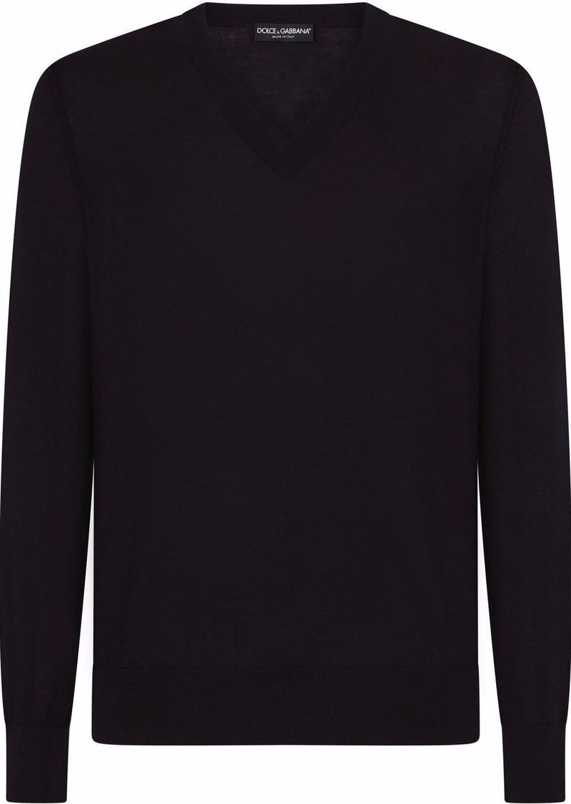 Dolce & Gabbana V-neck cashmere jumper