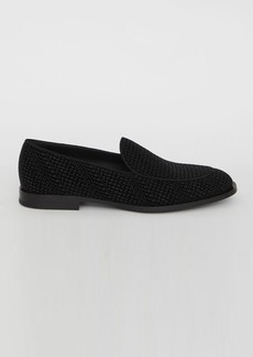 Dolce & Gabbana Velvet logoed loafers