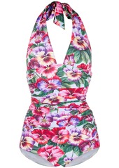Dolce & Gabbana Violet print swimsuit