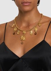 Dolce & Gabbana Votive Medal Charm Collar Necklace