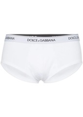 Dolce & Gabbana white logo waistband 2 pack cotton boxer briefs