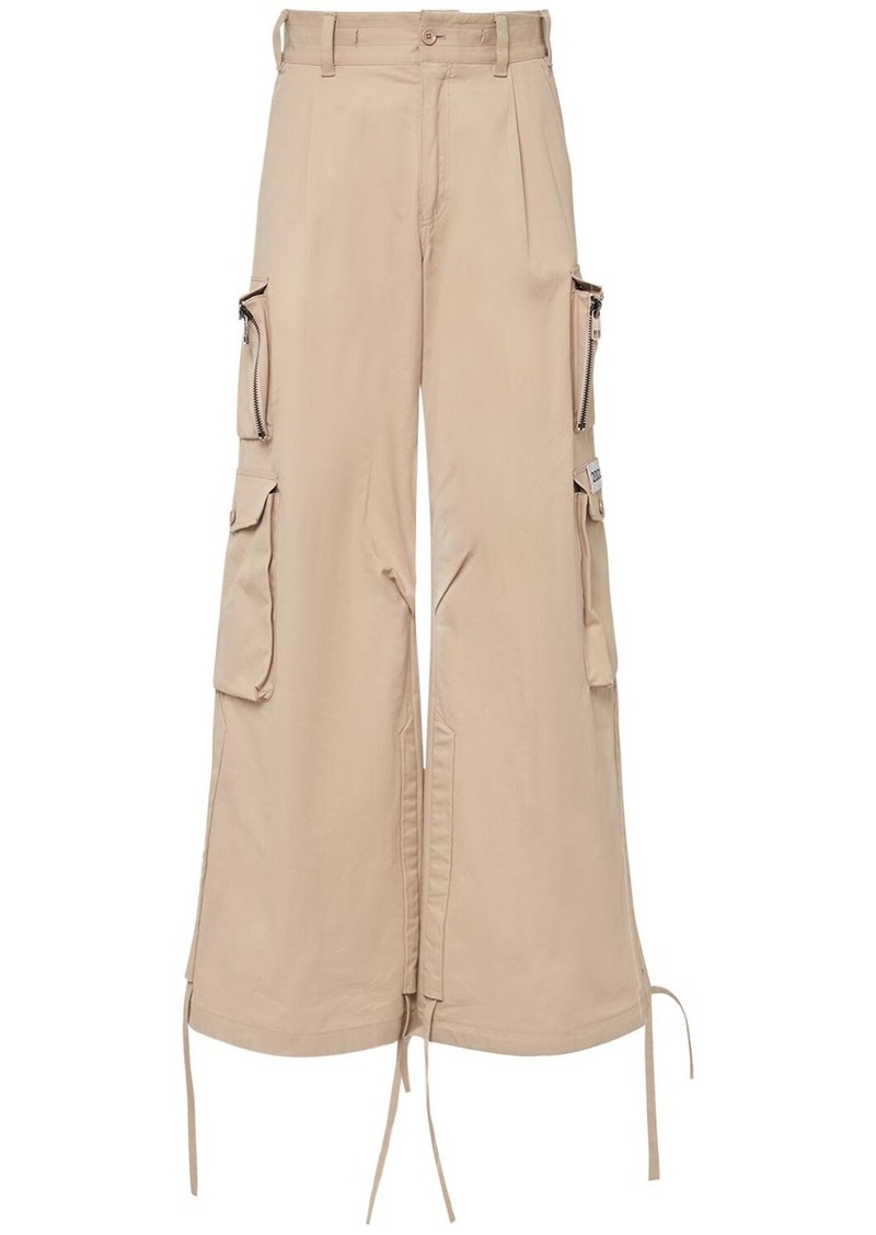 Dolce & Gabbana Wide Cotton Cargo Pants