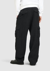 Dolce & Gabbana Wide Leg Linen Cargo Pants