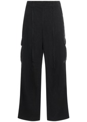 Dolce & Gabbana Wide Leg Linen Cargo Pants