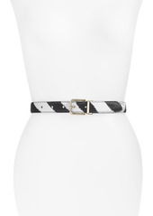 Women's Dolce & gabbana Zebra Print Genuine Calf Hair Belt