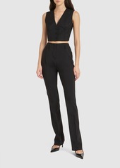 Dolce & Gabbana Stretch Cady Straight Pants