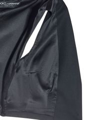 Dolce & Gabbana Wool & Satin Cropped Corset Vest