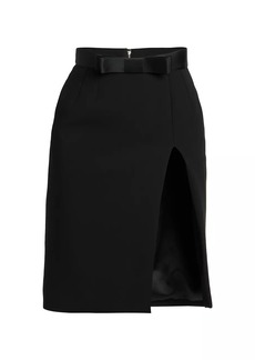 Dolce & Gabbana Wool-Blend Bow Skirt
