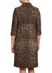 Dolce & Gabbana Wool-Blend Jacquard Coat