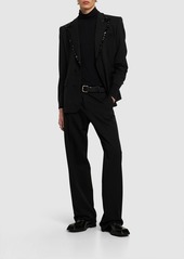 Dolce & Gabbana Wool Blend Tuxedo Pants