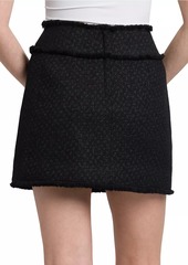 Dolce & Gabbana Wool-Blend Tweed Miniskirt