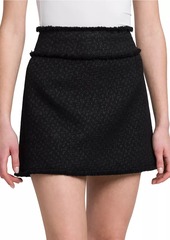 Dolce & Gabbana Wool-Blend Tweed Miniskirt