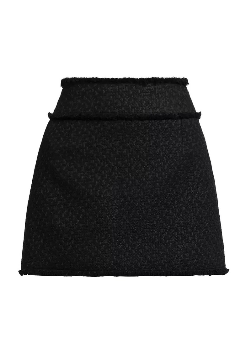 Dolce & Gabbana Wool-Blend Tweed Miniskirt