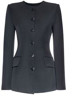 Dolce & Gabbana Wool Crepe Single Breasted Jacket