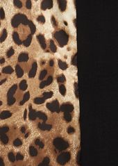 Dolce & Gabbana Wool Crepe Single Breasted Long Coat