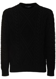 Dolce & Gabbana Wool Knit Crewneck Sweater