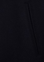Dolce & Gabbana Wool Logo Plaque Zipped Jacket