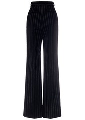 Dolce & Gabbana Wool Pinstriped Flare Pants